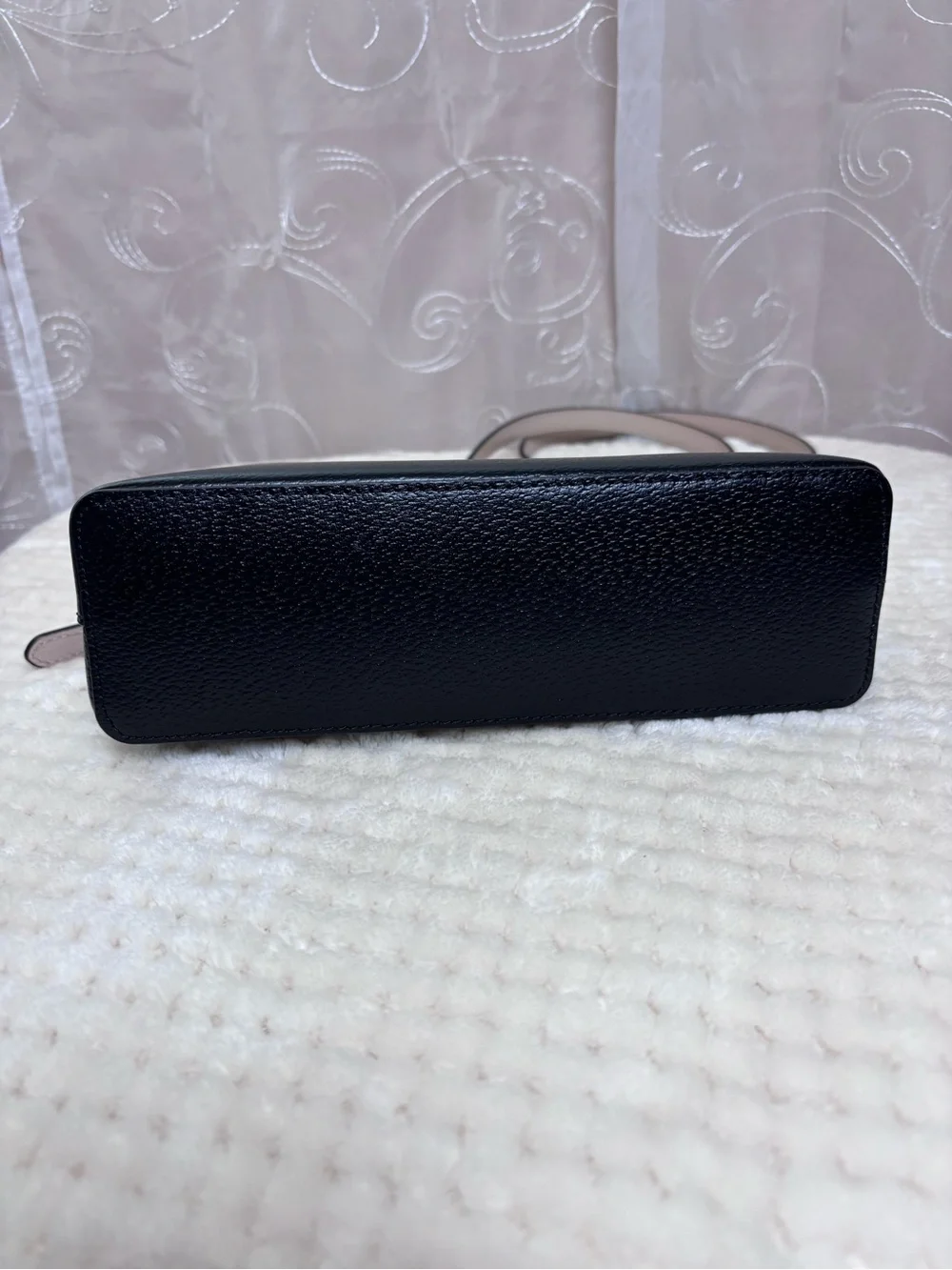 kate spade Two-Tone Black and Beige Pebble Leather Crossbody